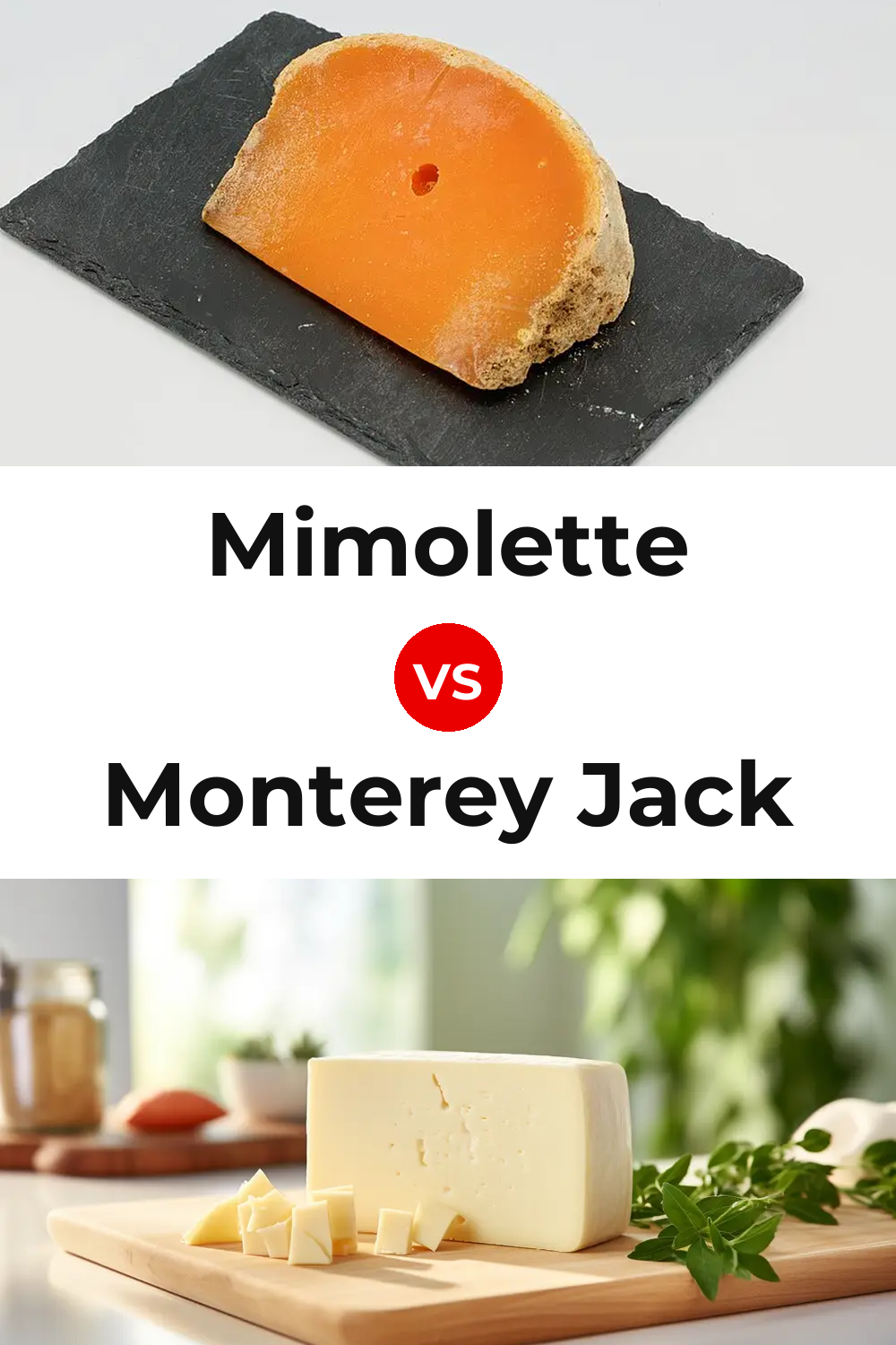 Mimolette Cheese vs Monterey Jack Cheese Pinterest comparison