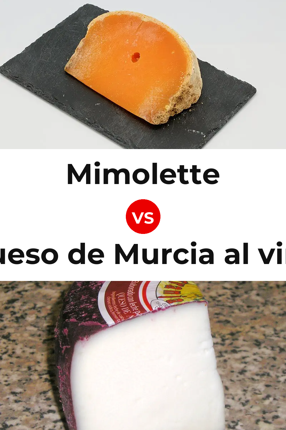 Mimolette Cheese vs Queso de Murcia al vino Pinterest comparison