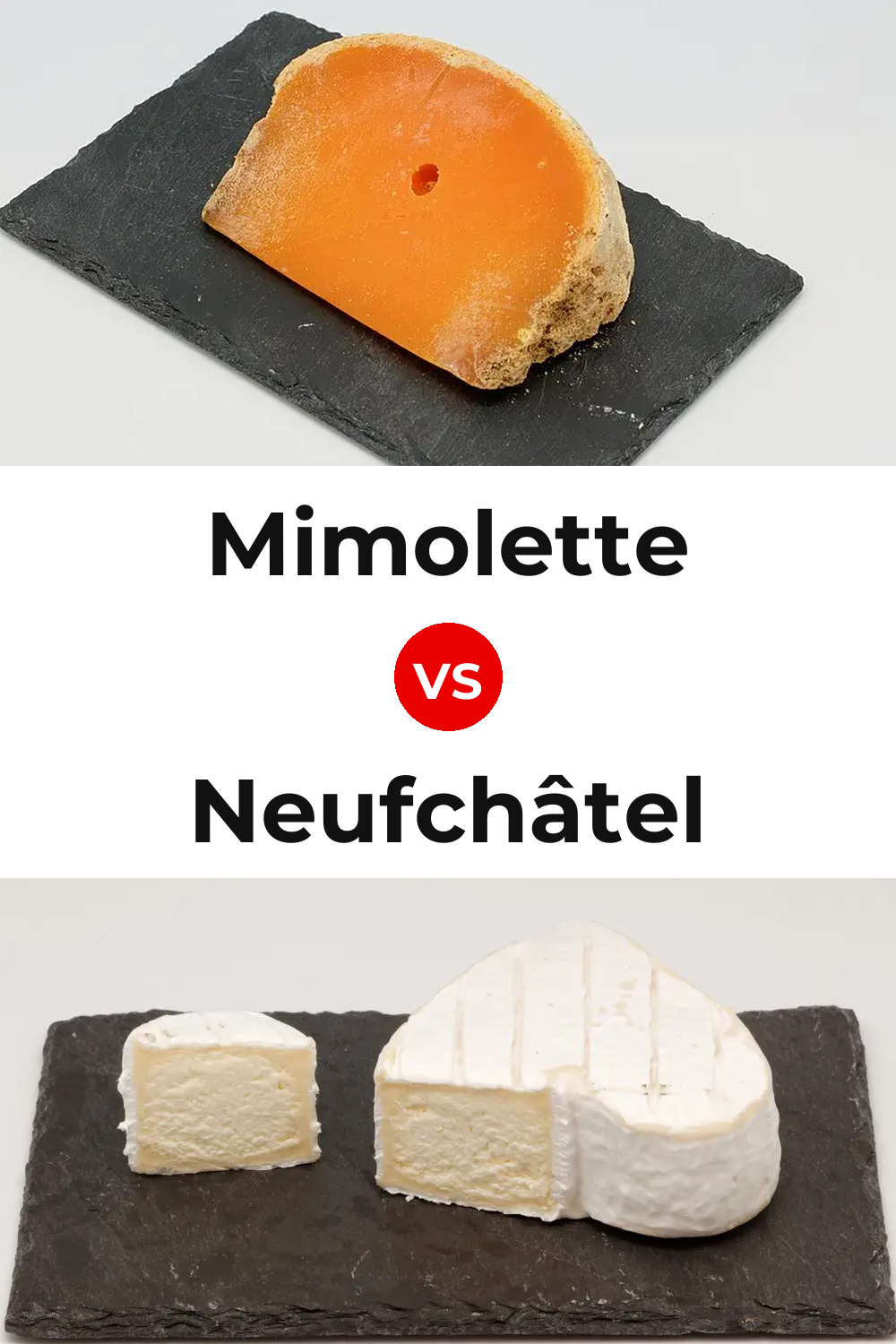 Mimolette Cheese vs Neufchâtel Cheese Pinterest comparison