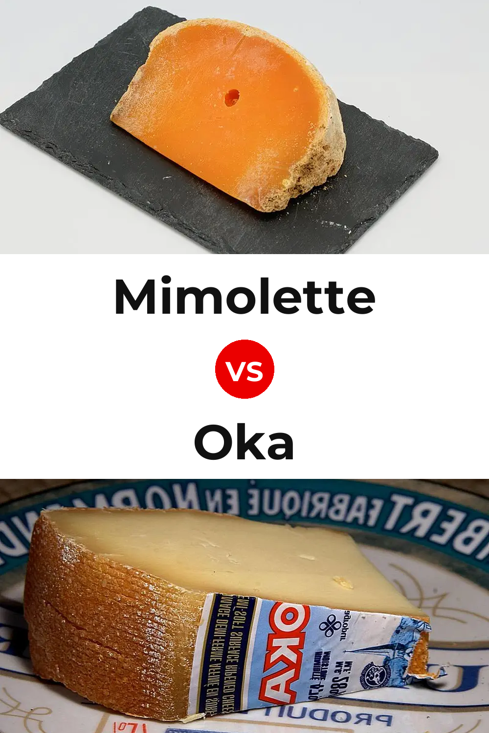 Mimolette Cheese vs Oka Cheese Pinterest comparison