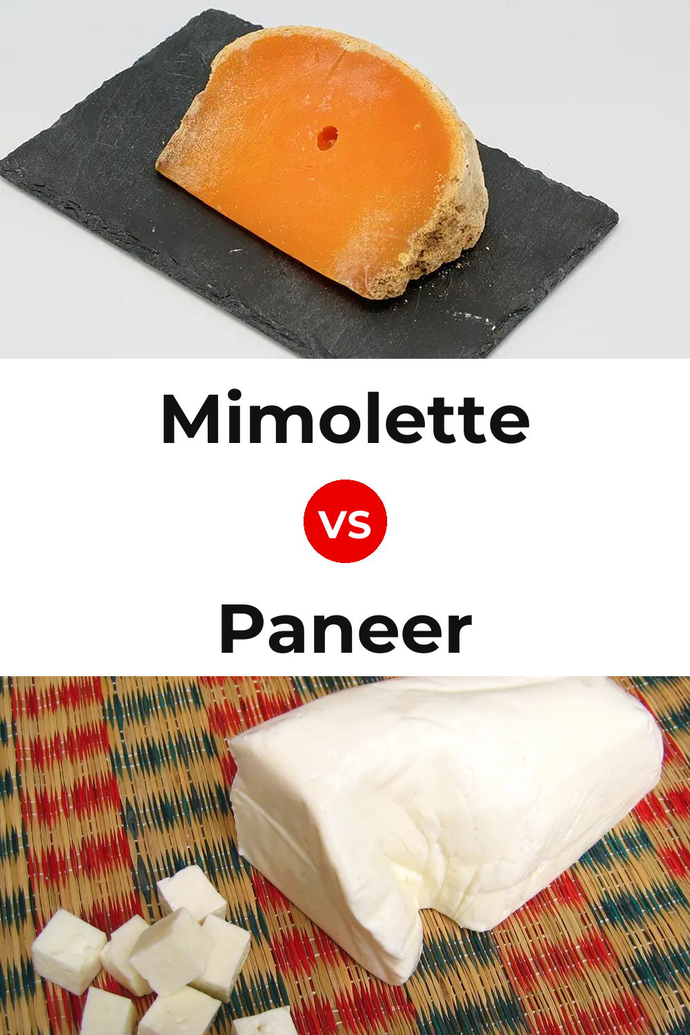 Mimolette Cheese vs Paneer Cheese Pinterest comparison