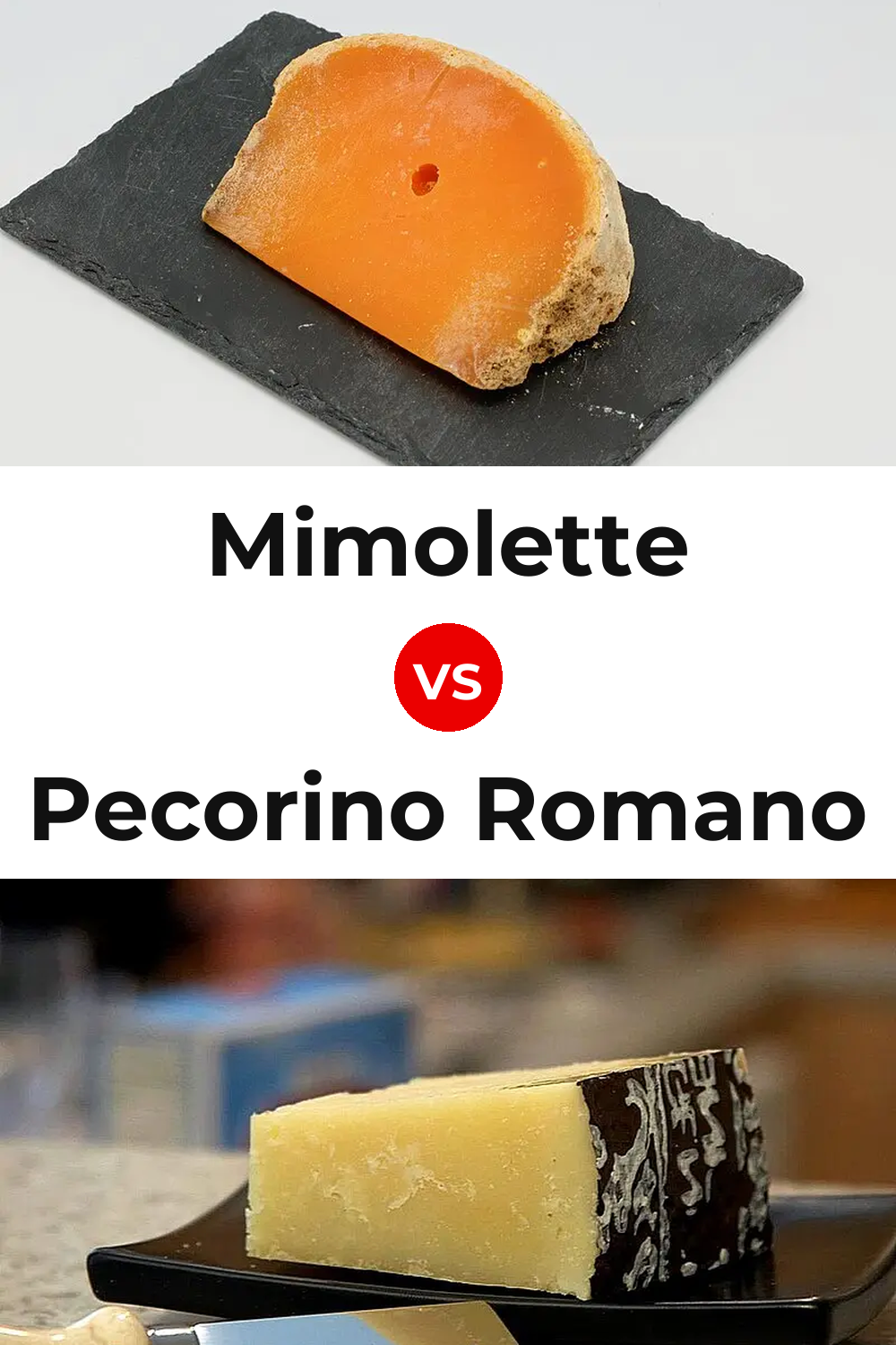 Mimolette Cheese vs Pecorino Romano Cheese Pinterest comparison