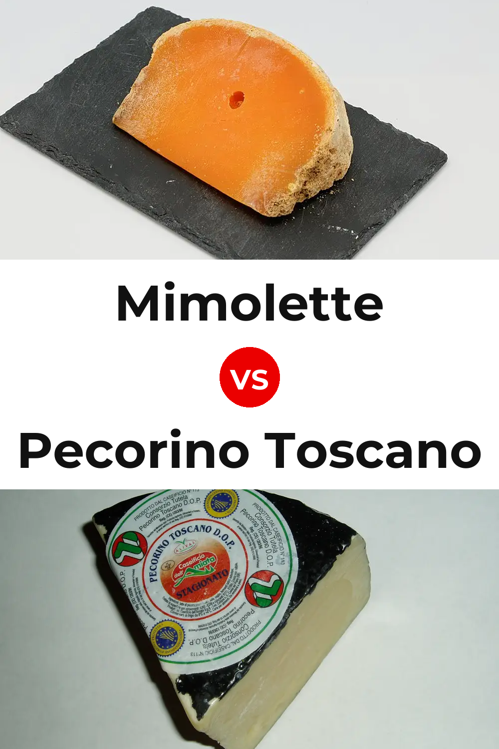 Mimolette Cheese vs Pecorino Toscano Cheese Pinterest comparison