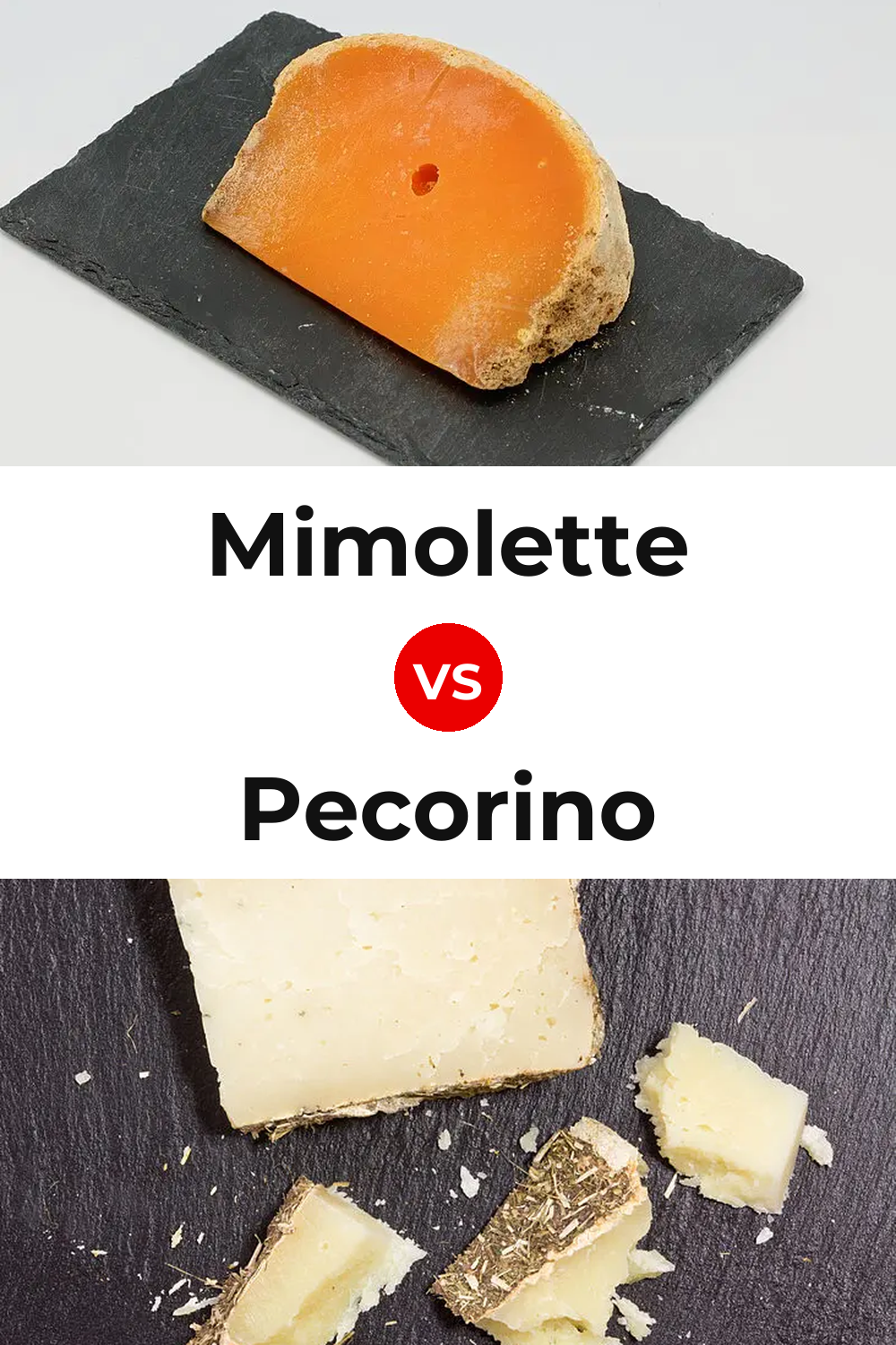 Mimolette Cheese vs Pecorino Cheese Pinterest comparison