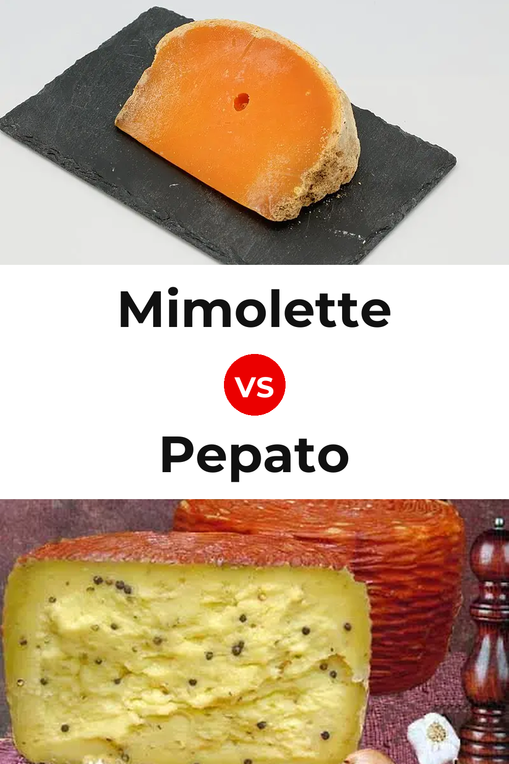 Mimolette Cheese vs Pepato Cheese Pinterest comparison