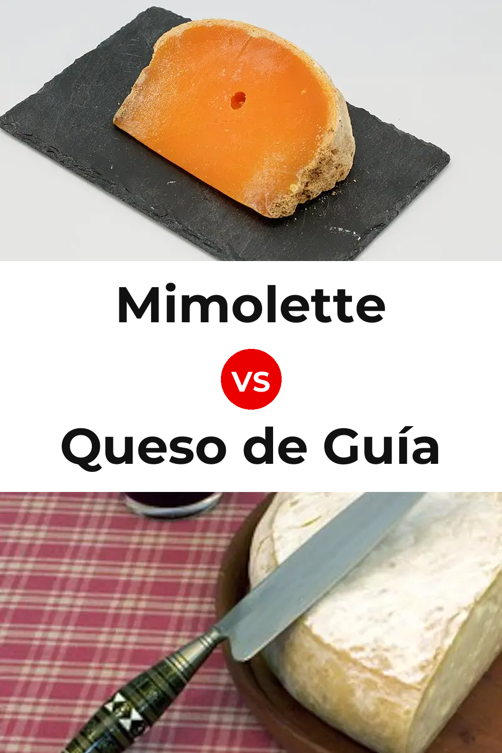 Mimolette Cheese vs Queso de Guía Pinterest comparison
