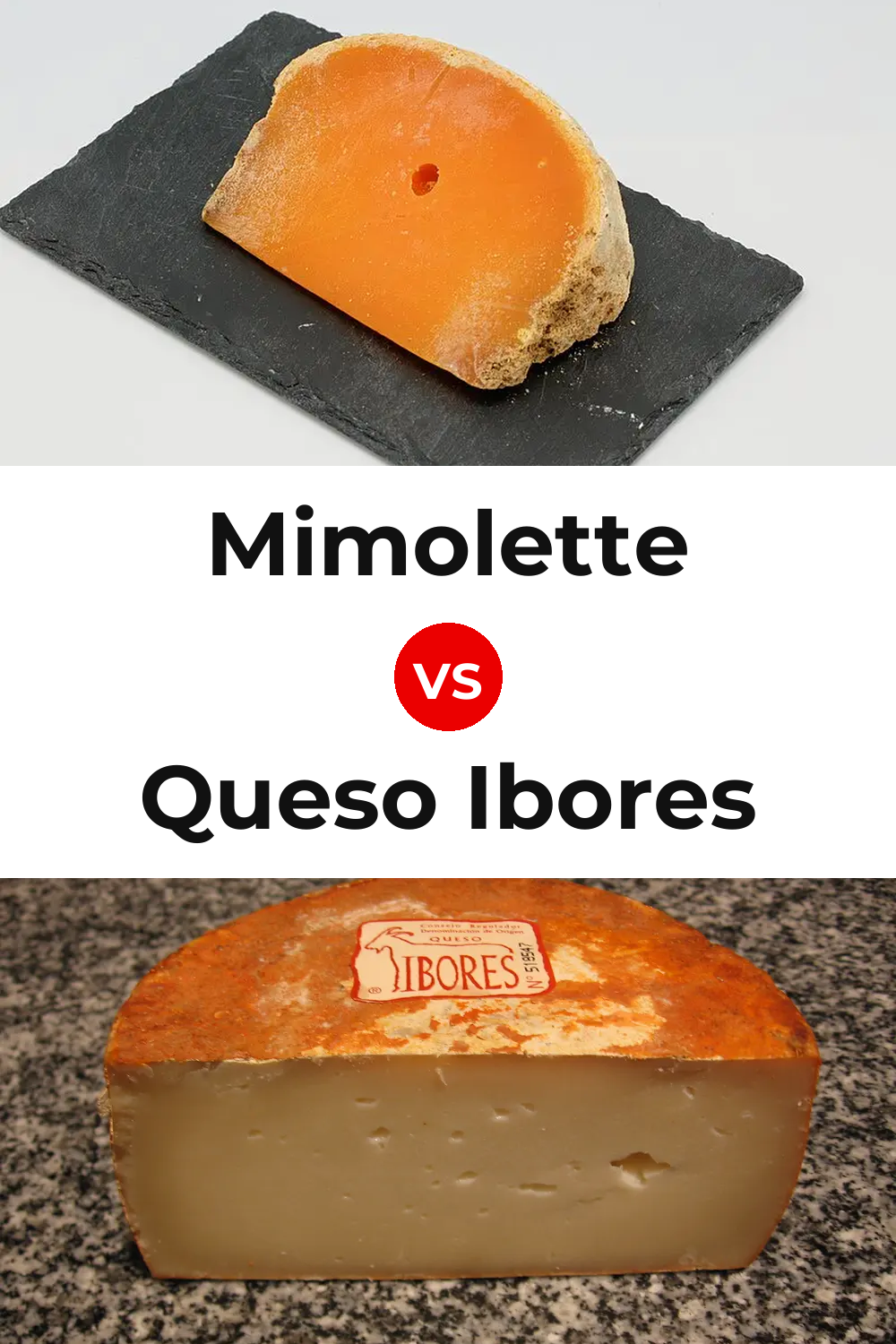 Mimolette Cheese vs Queso Ibores Pinterest comparison