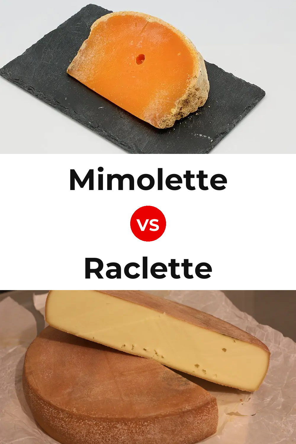 Mimolette Cheese vs Raclette Cheese Pinterest comparison