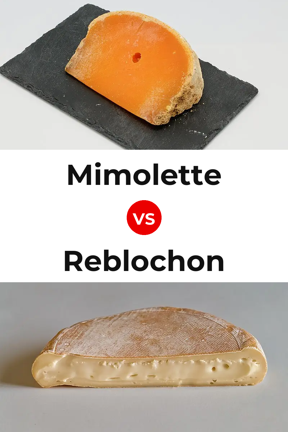 Mimolette Cheese vs Reblochon Cheese Pinterest comparison