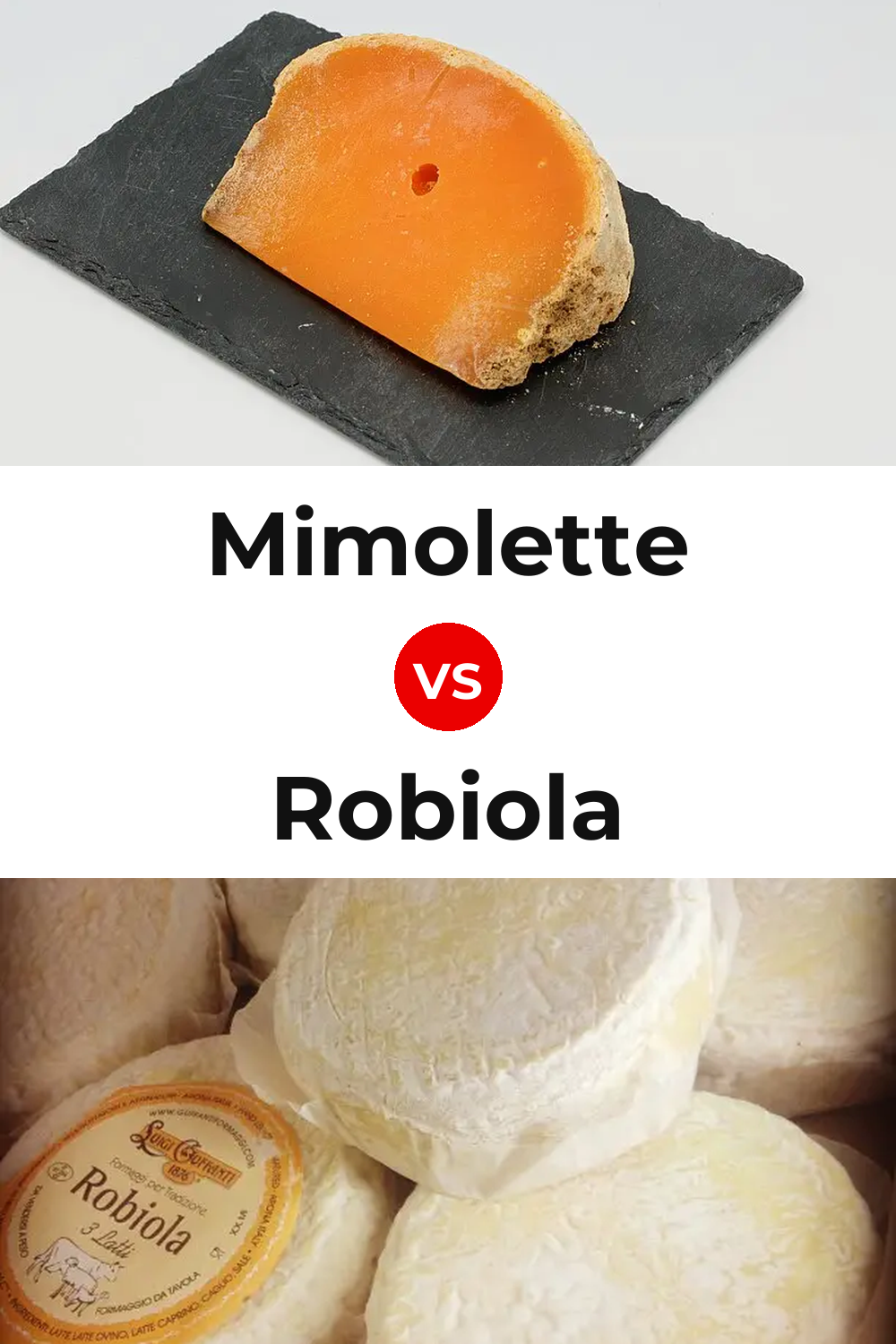Mimolette Cheese vs Robiola Cheese Pinterest comparison