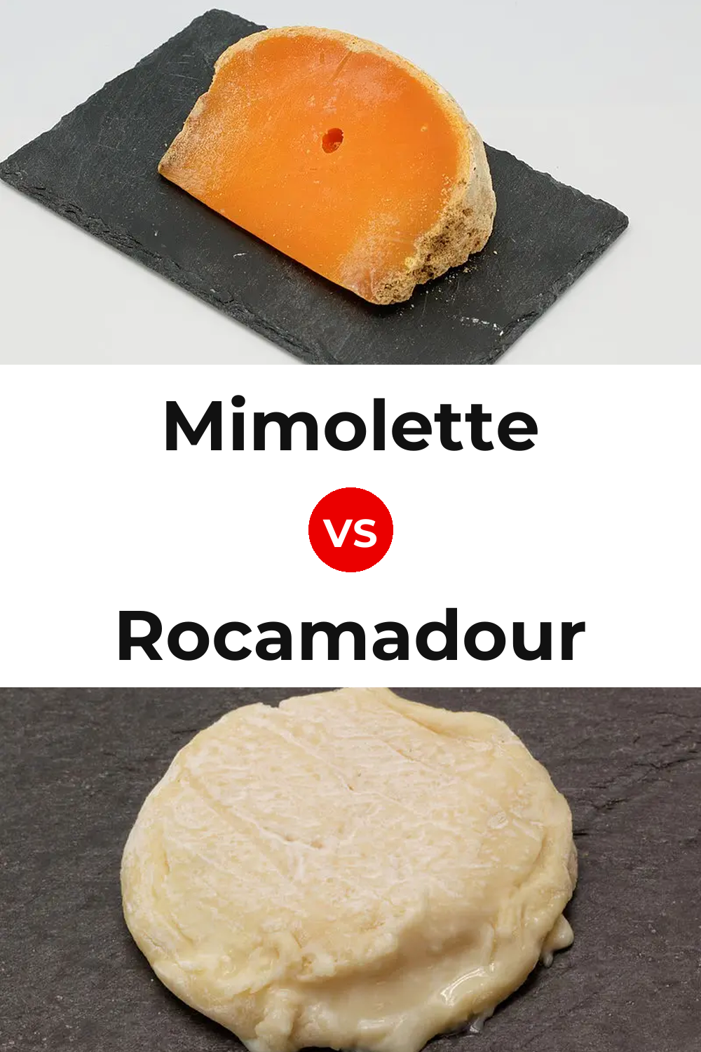 Mimolette Cheese vs Rocamadour Cheese Pinterest comparison