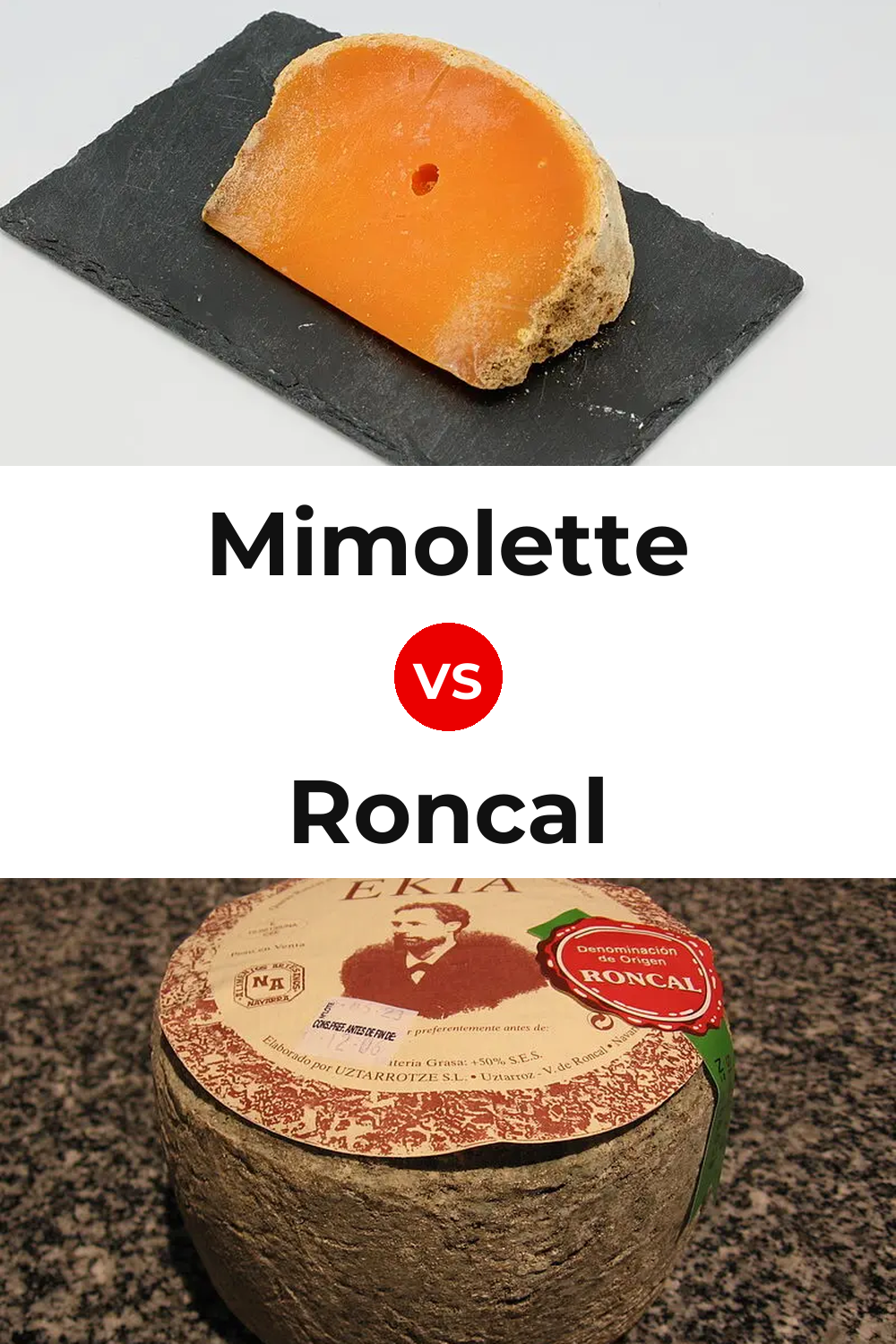 Mimolette Cheese vs Roncal Cheese Pinterest comparison