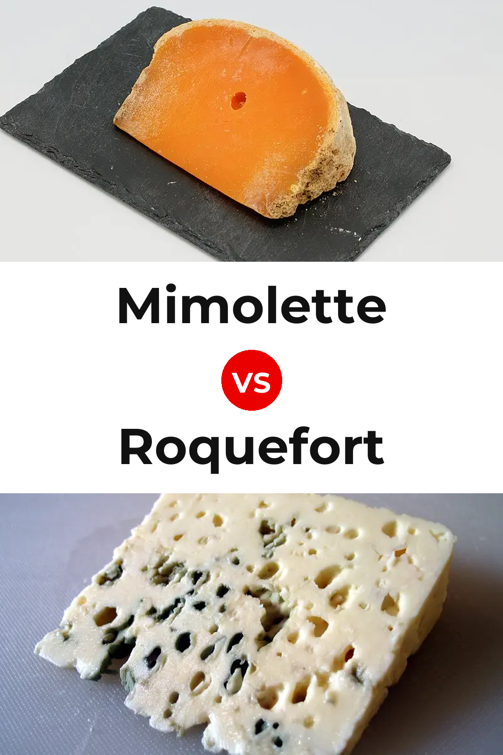 Mimolette Cheese vs Roquefort Cheese Pinterest comparison