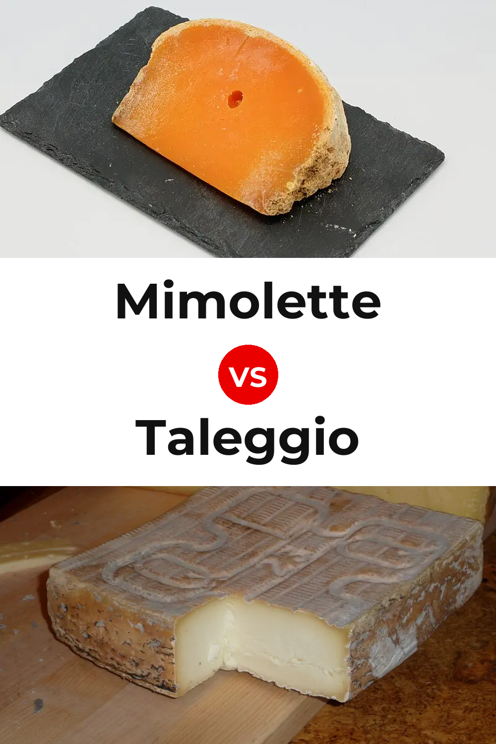 Mimolette Cheese vs Taleggio Cheese Pinterest comparison