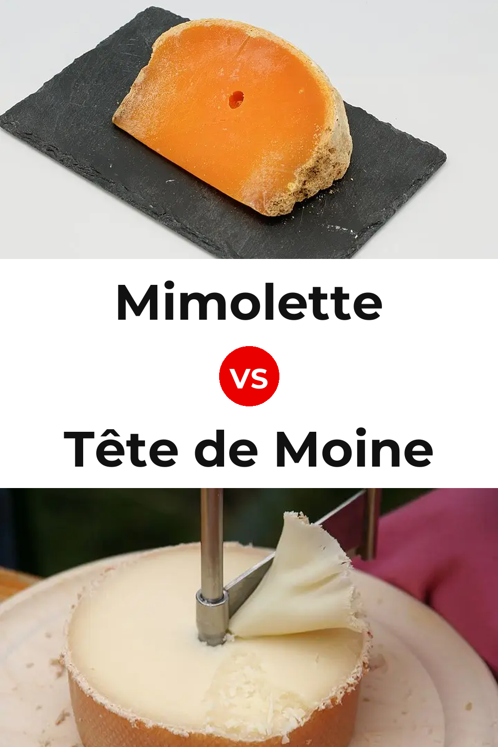 Mimolette Cheese vs Tête de Moine Cheese Pinterest comparison