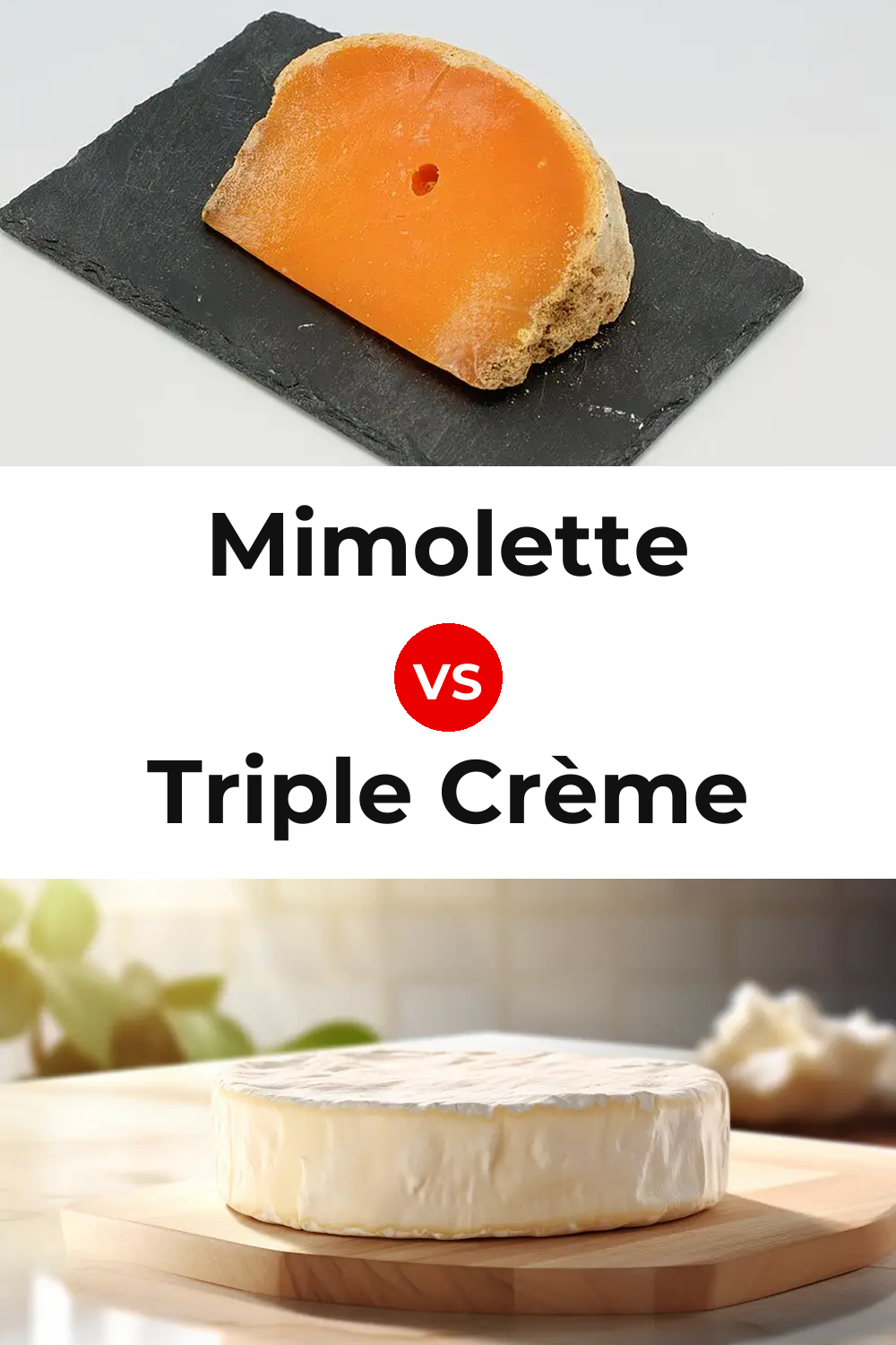 Mimolette Cheese vs Triple Crème Cheese Pinterest comparison