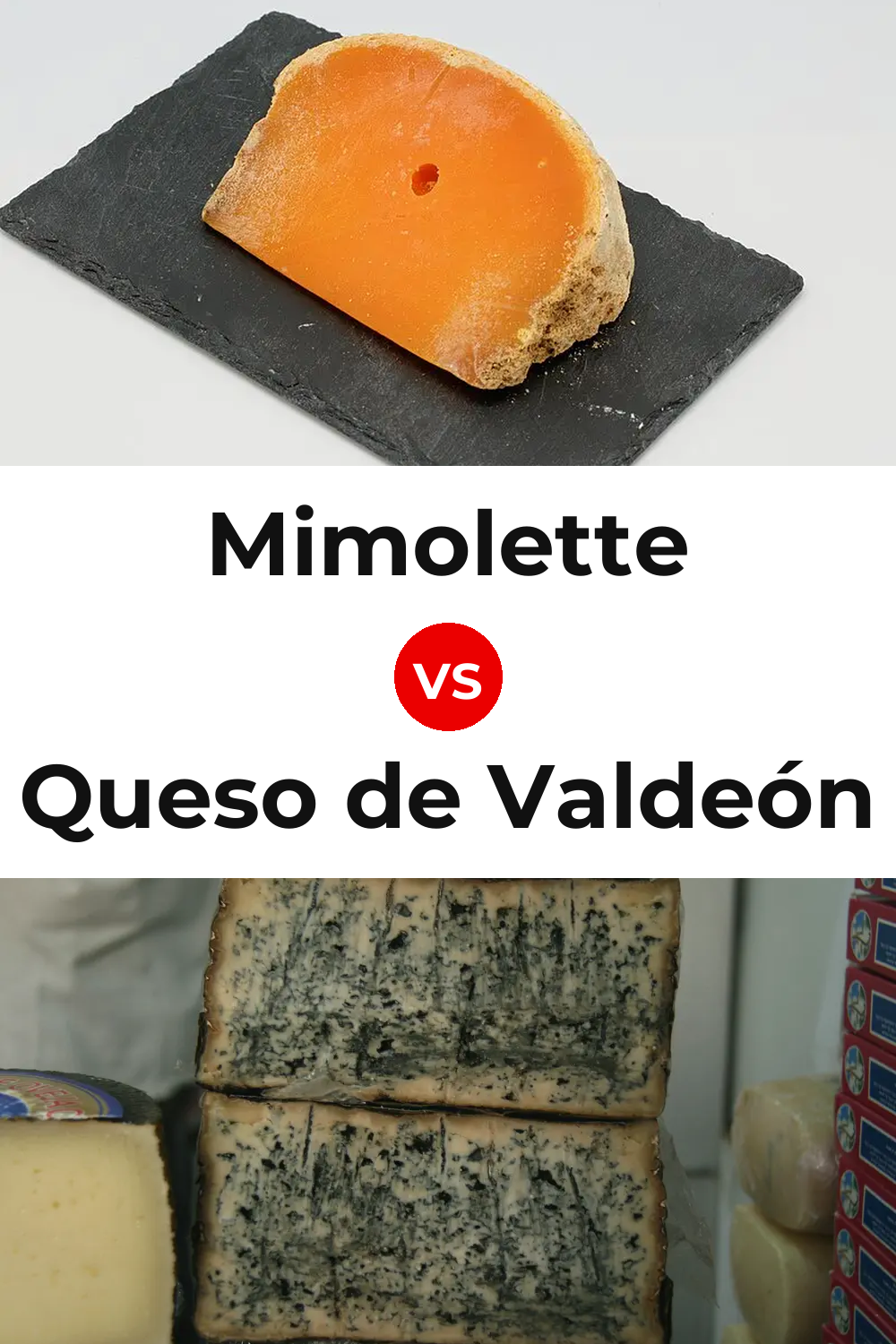 Mimolette Cheese vs Queso de Valdeón Pinterest comparison