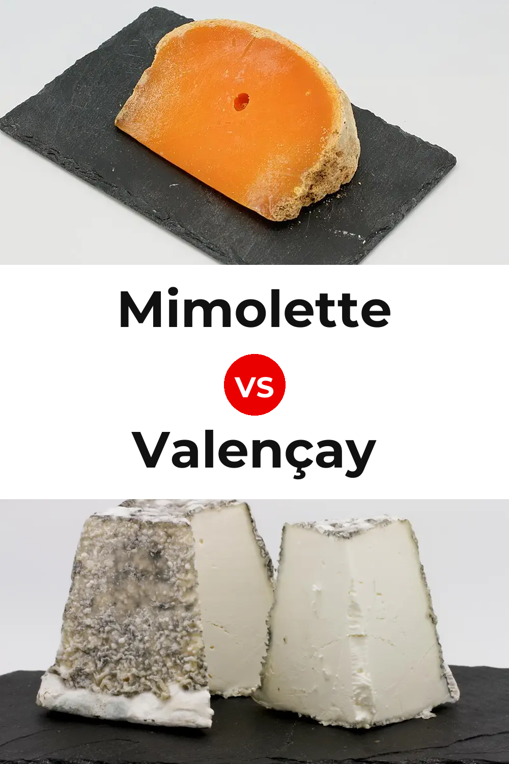 Mimolette Cheese vs Valençay Cheese Pinterest comparison