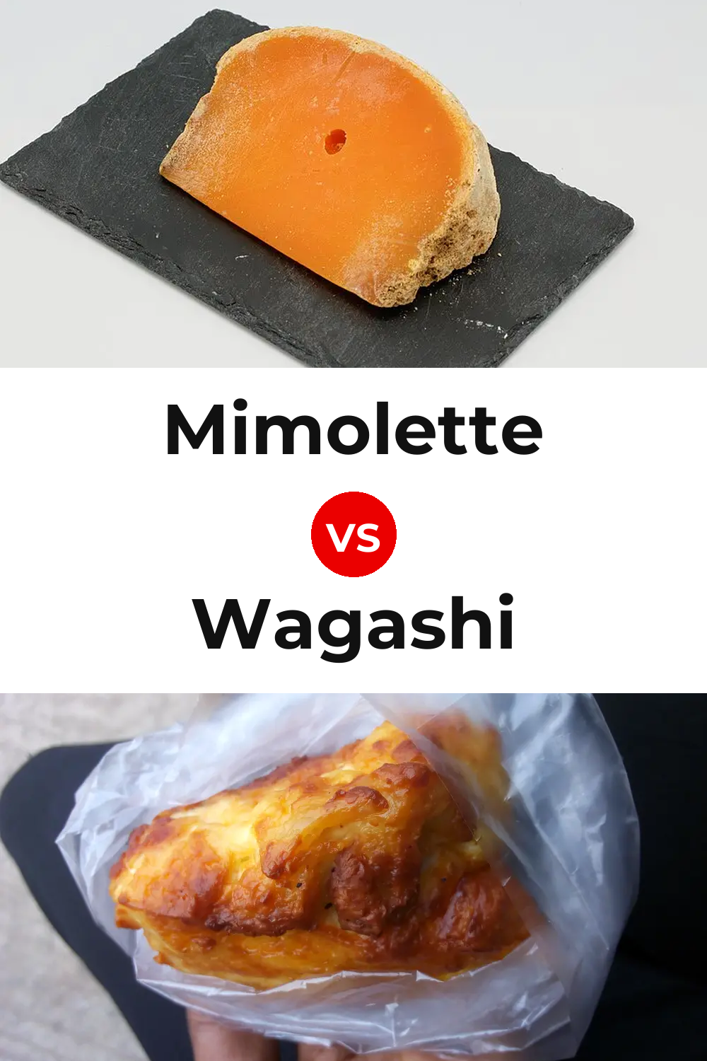 Mimolette Cheese vs Wagashi Cheese Pinterest comparison