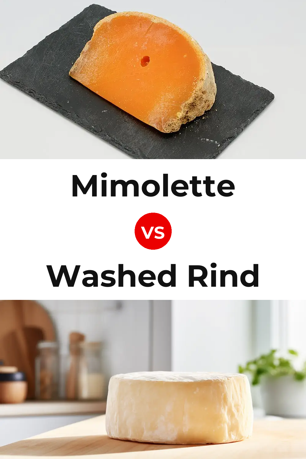 Mimolette Cheese vs Washed Rind Cheese Pinterest comparison