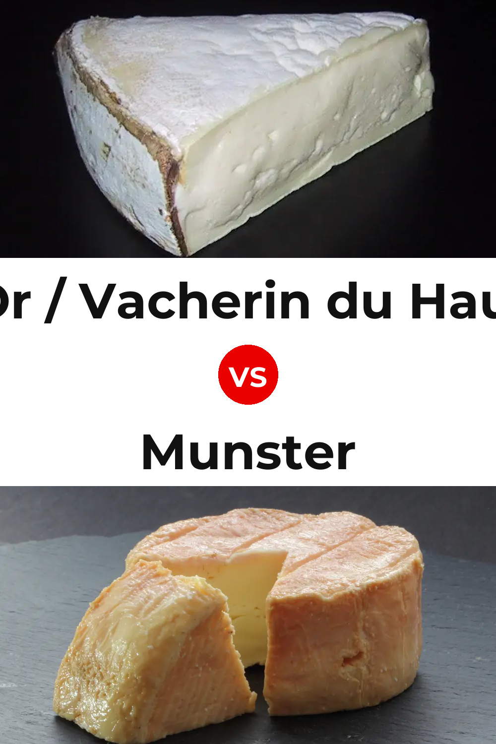 Mont d'Or / Vacherin du Haut-Doubs Cheese vs Munster Cheese Pinterest comparison