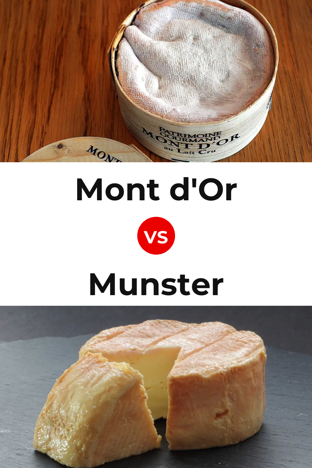 Mont d'Or Cheese vs Munster Cheese Pinterest comparison