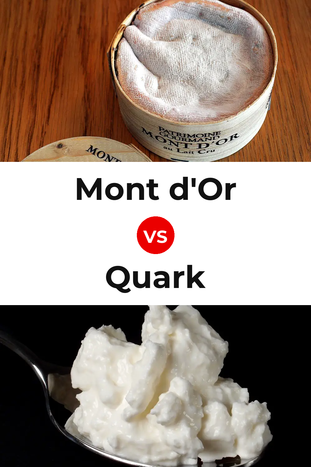 Mont d'Or Cheese vs Quark Cheese Pinterest comparison