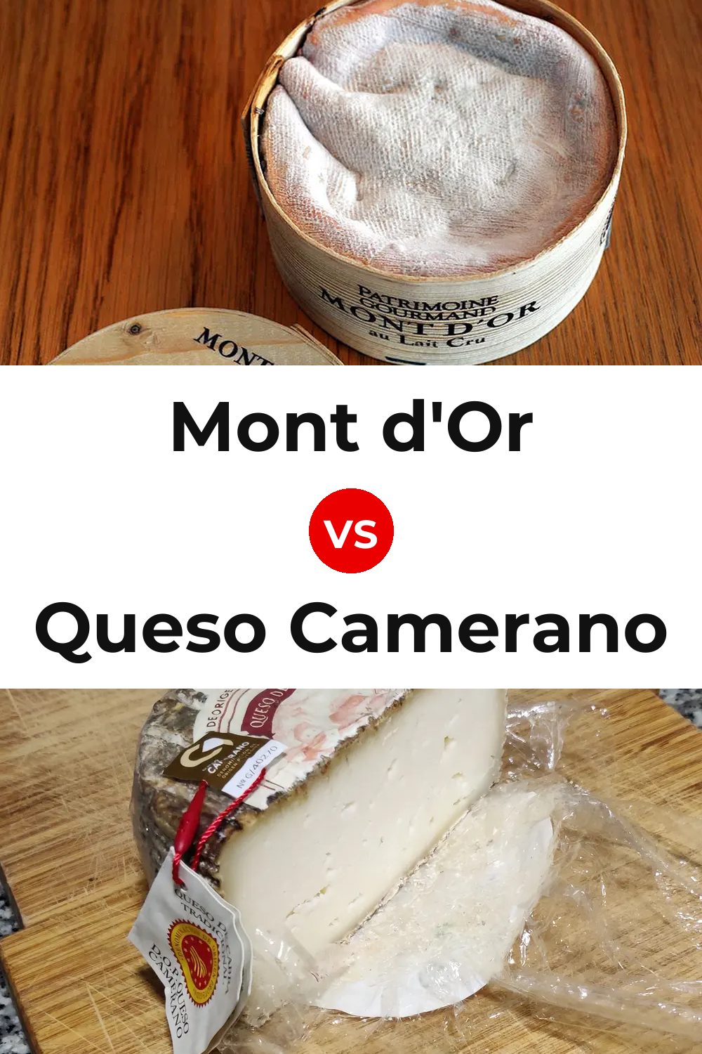 Mont d'Or Cheese vs Queso Camerano Pinterest comparison
