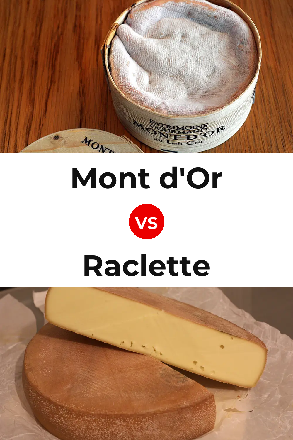 Mont d'Or Cheese vs Raclette Cheese Pinterest comparison