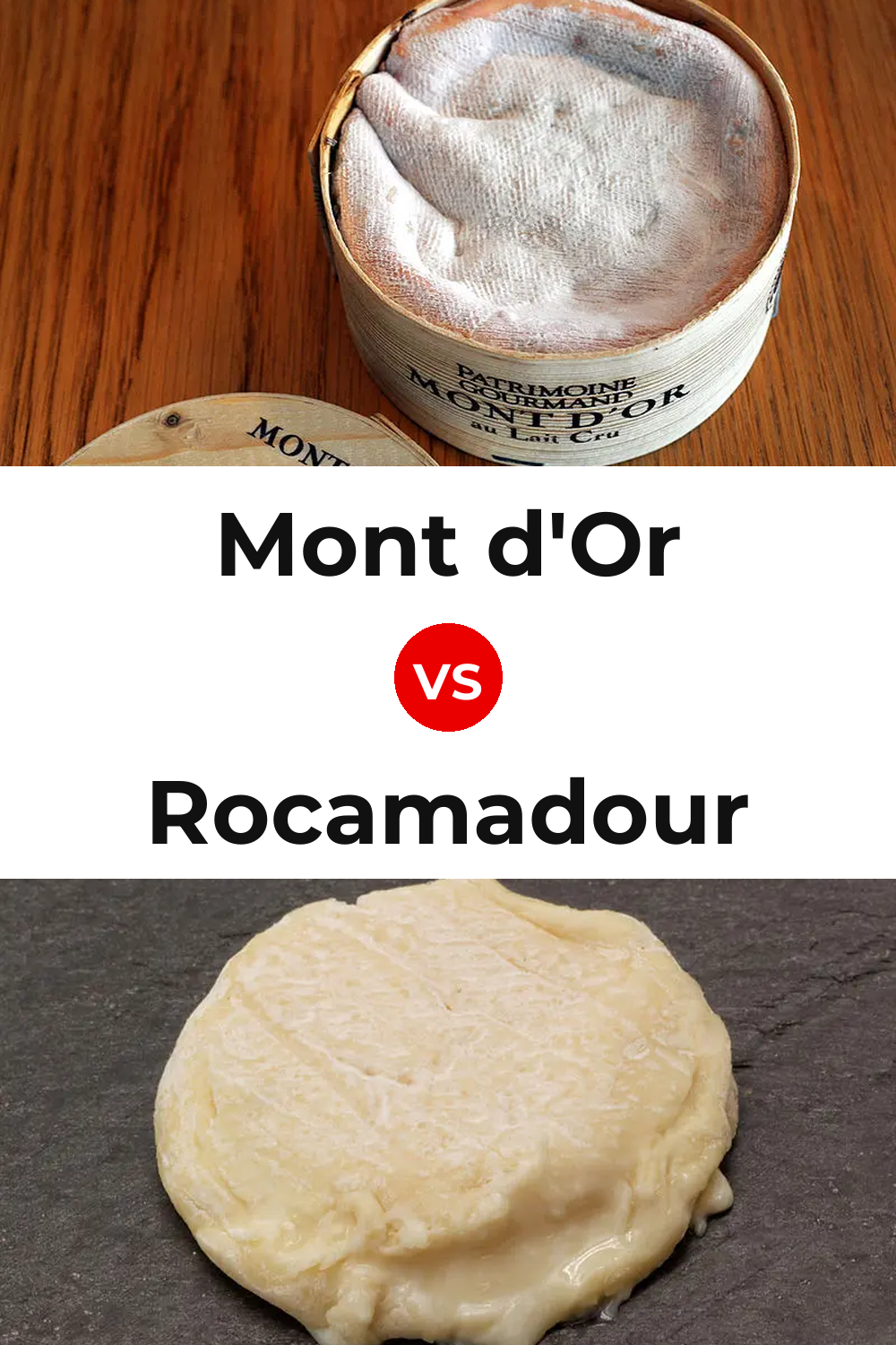 Mont d'Or Cheese vs Rocamadour Cheese Pinterest comparison