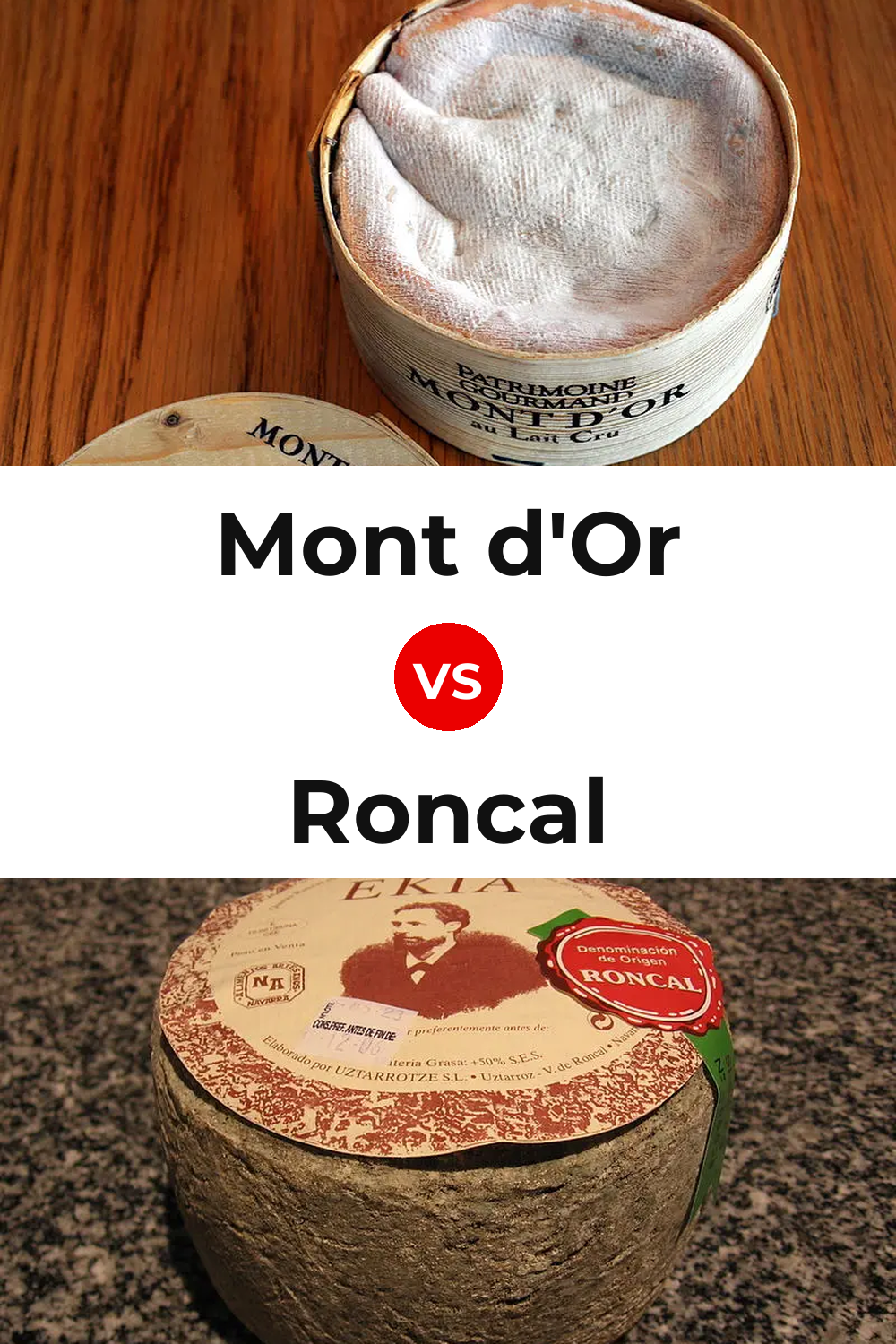 Mont d'Or Cheese vs Roncal Cheese Pinterest comparison