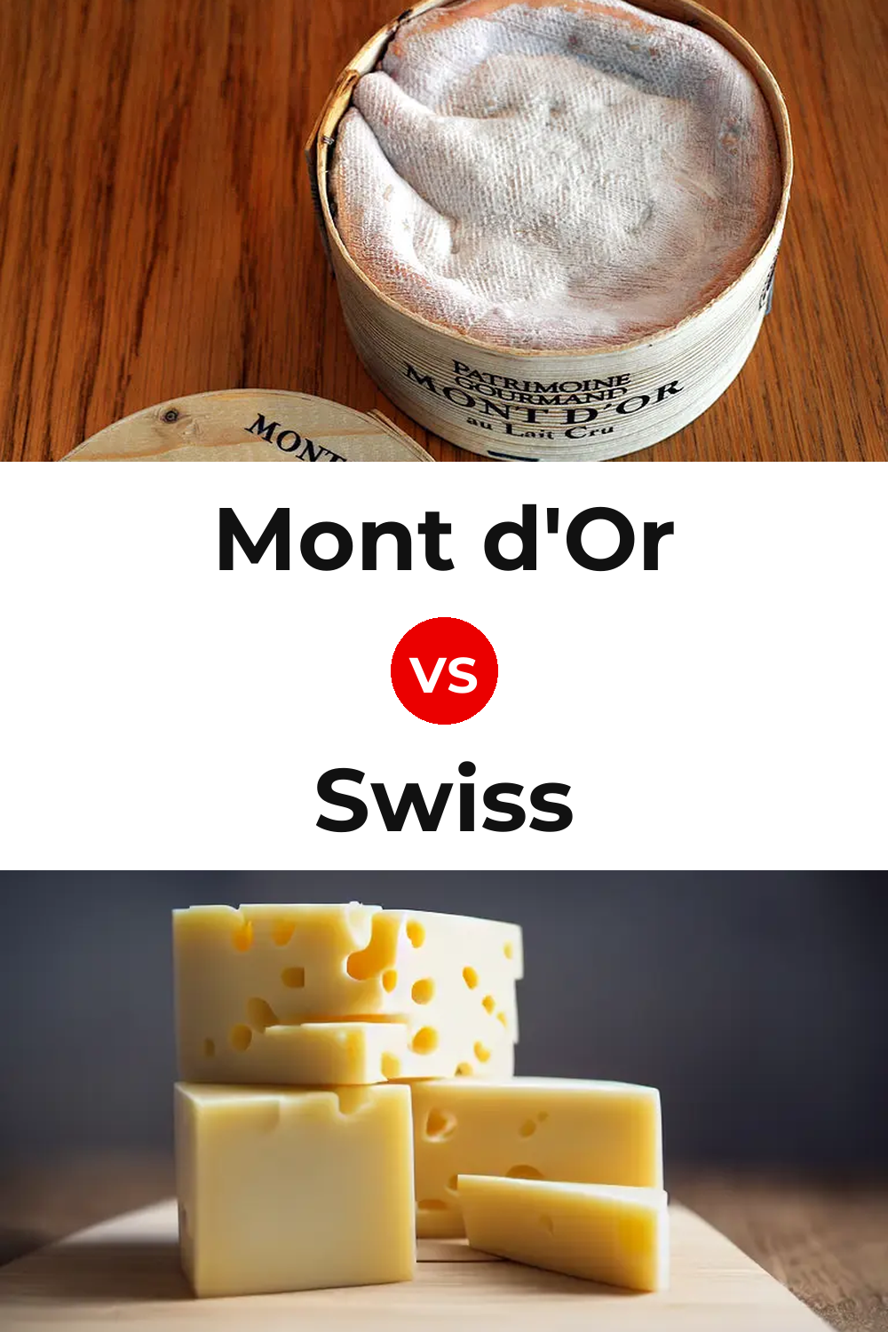 Mont d'Or Cheese vs Swiss Cheese Pinterest comparison