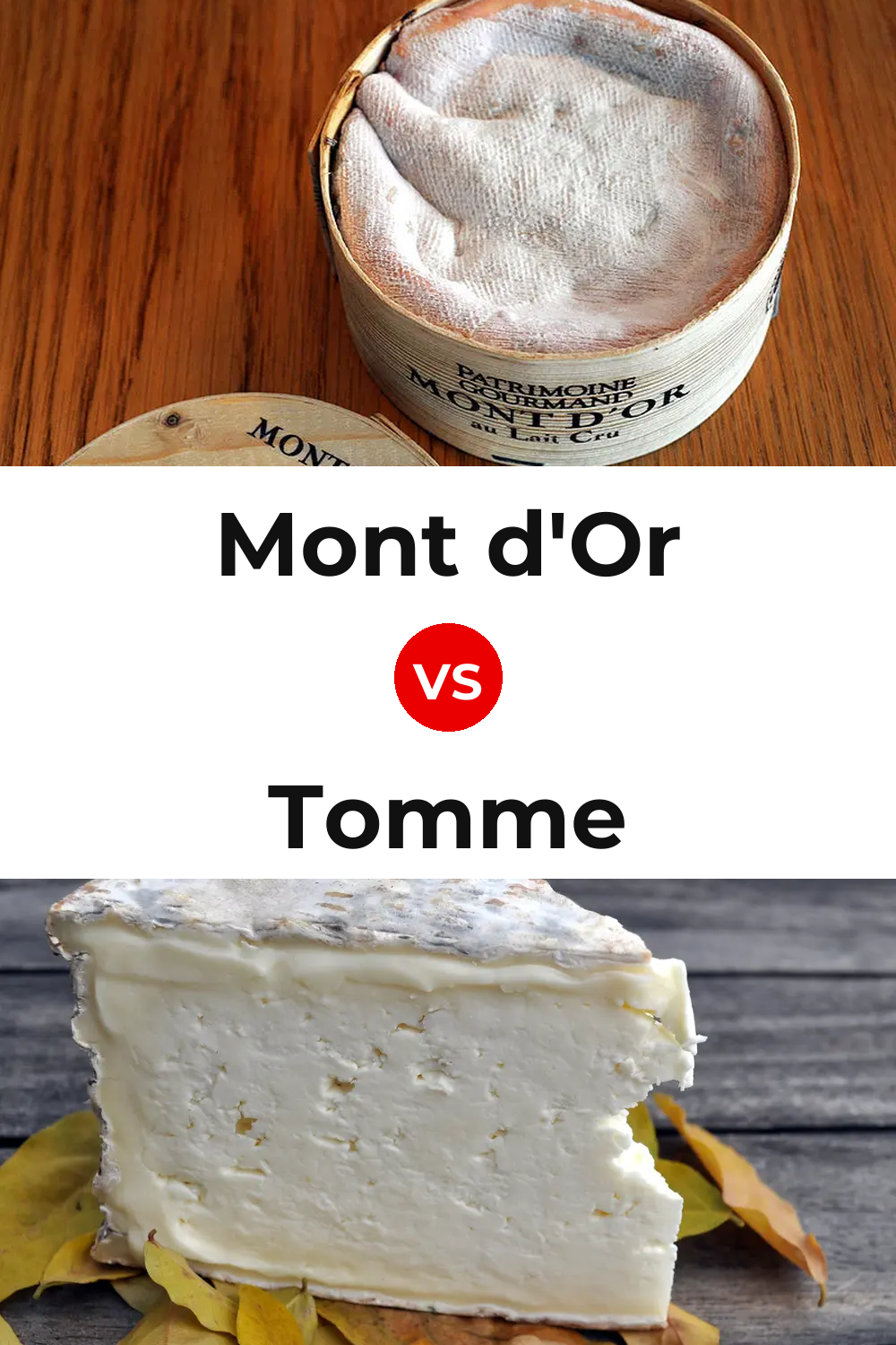 Mont d'Or Cheese vs Tomme Cheese Pinterest comparison