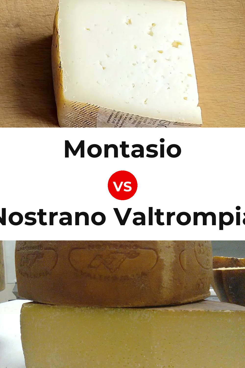 Montasio Cheese vs Nostrano Valtrompia Cheese Pinterest comparison