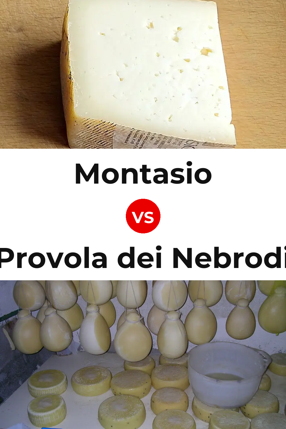 Montasio Cheese vs Provola dei Nebrodi Cheese Pinterest comparison