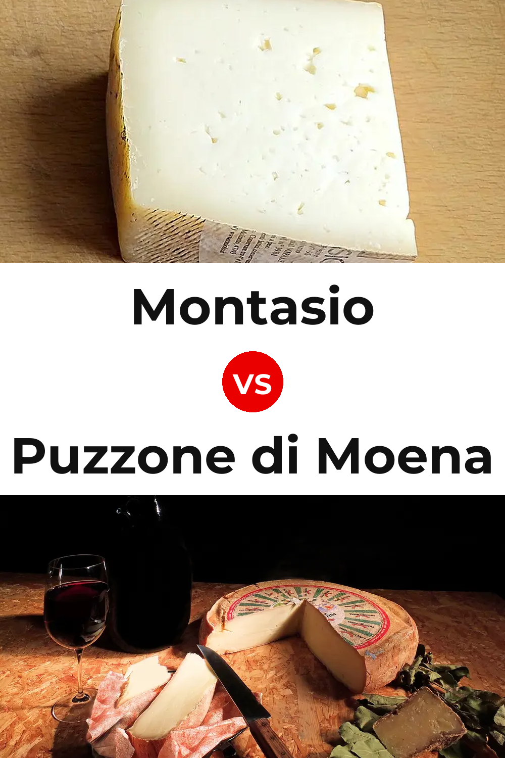 Montasio Cheese vs Puzzone di Moena Cheese Pinterest comparison