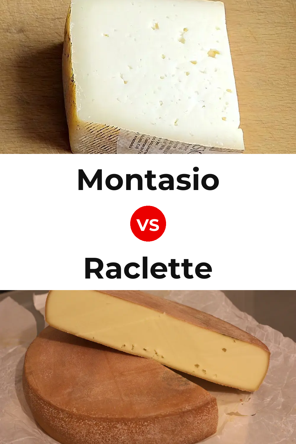 Montasio Cheese vs Raclette Cheese Pinterest comparison
