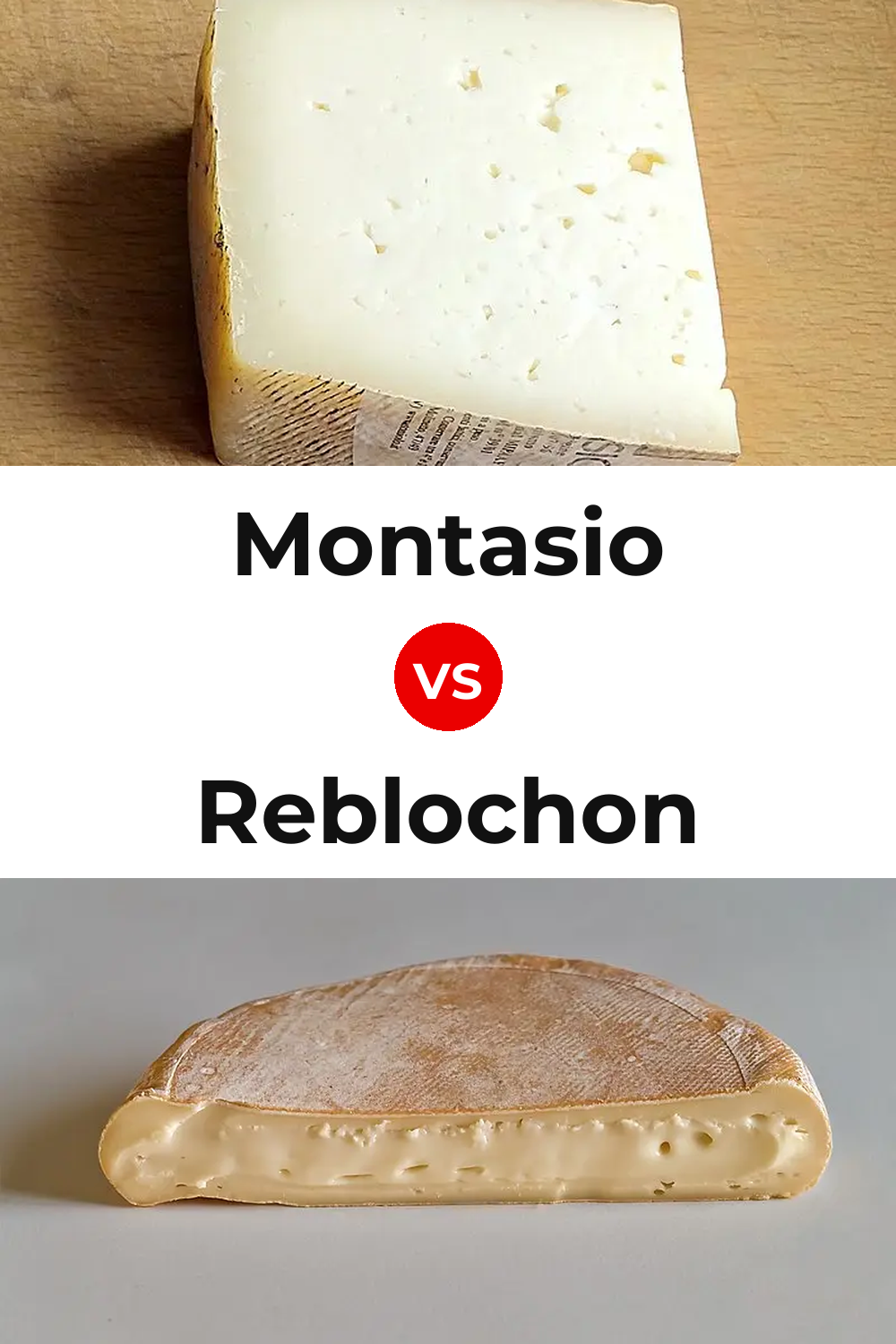 Montasio Cheese vs Reblochon Cheese Pinterest comparison