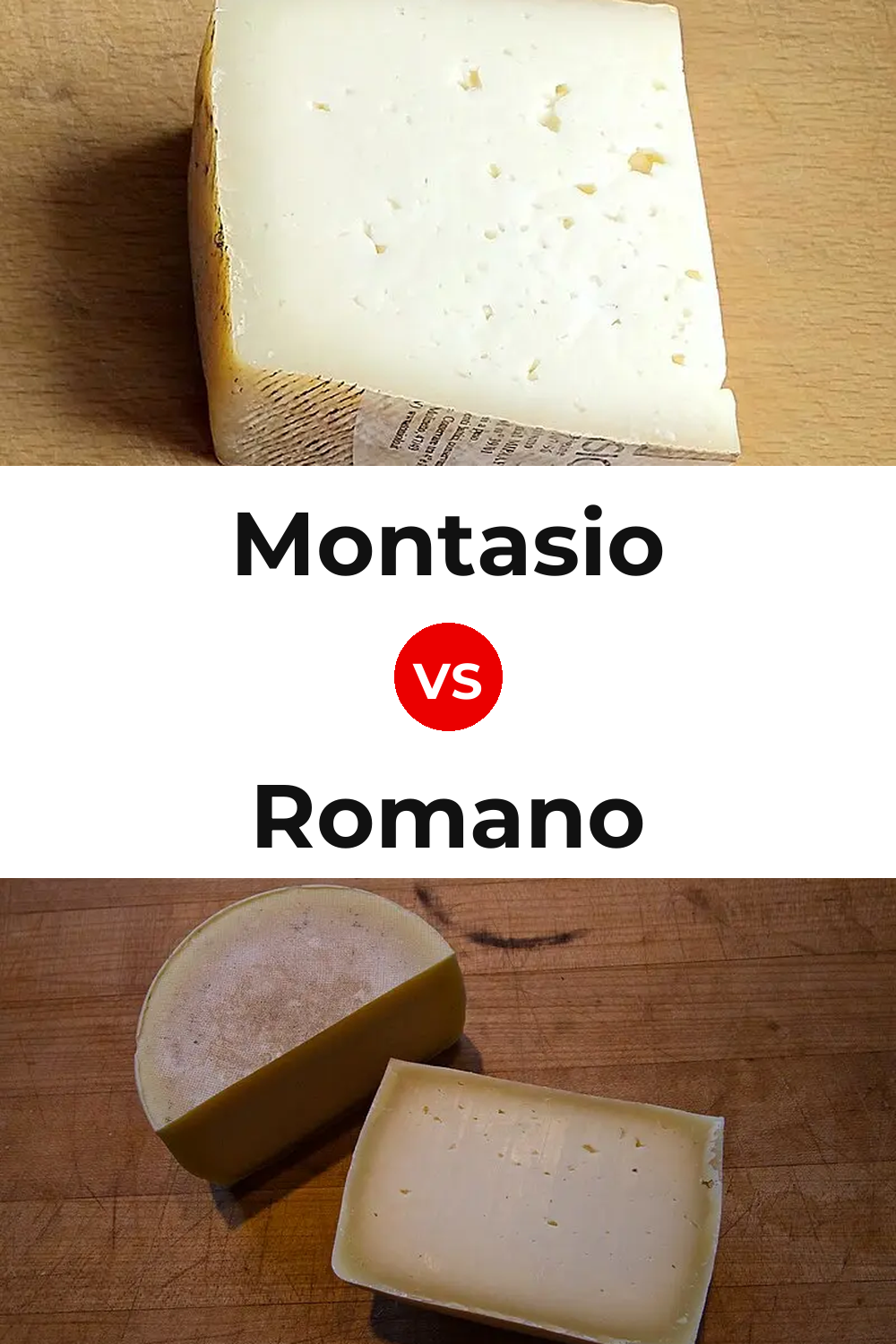 Montasio Cheese vs Romano Cheese Pinterest comparison