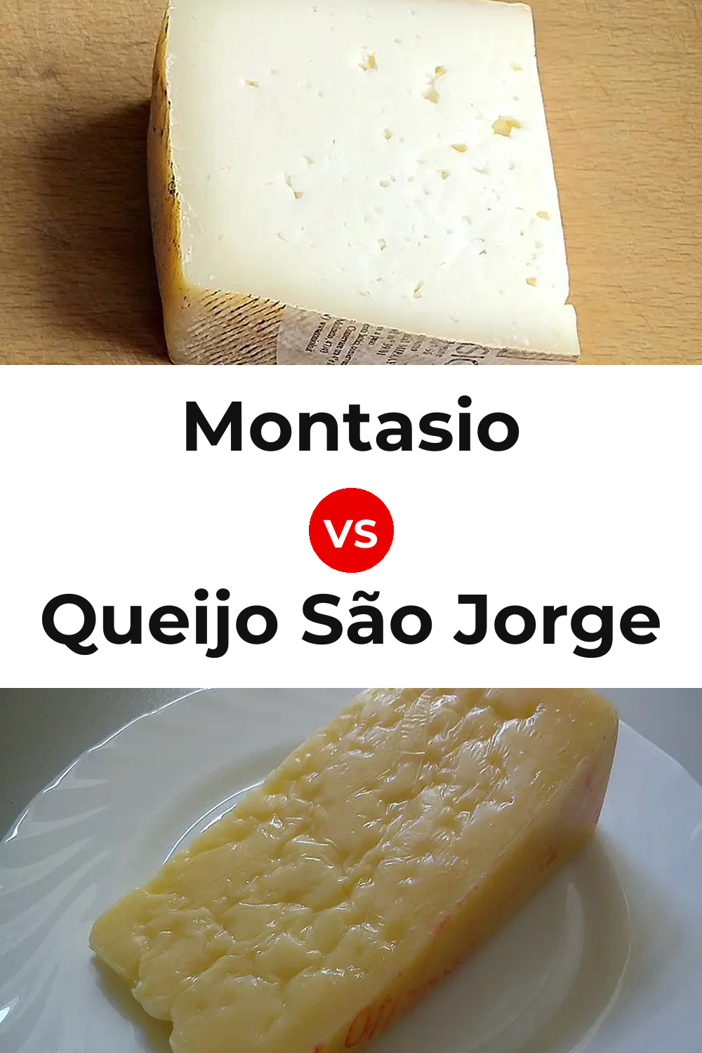 Montasio Cheese vs Queijo São Jorge Pinterest comparison