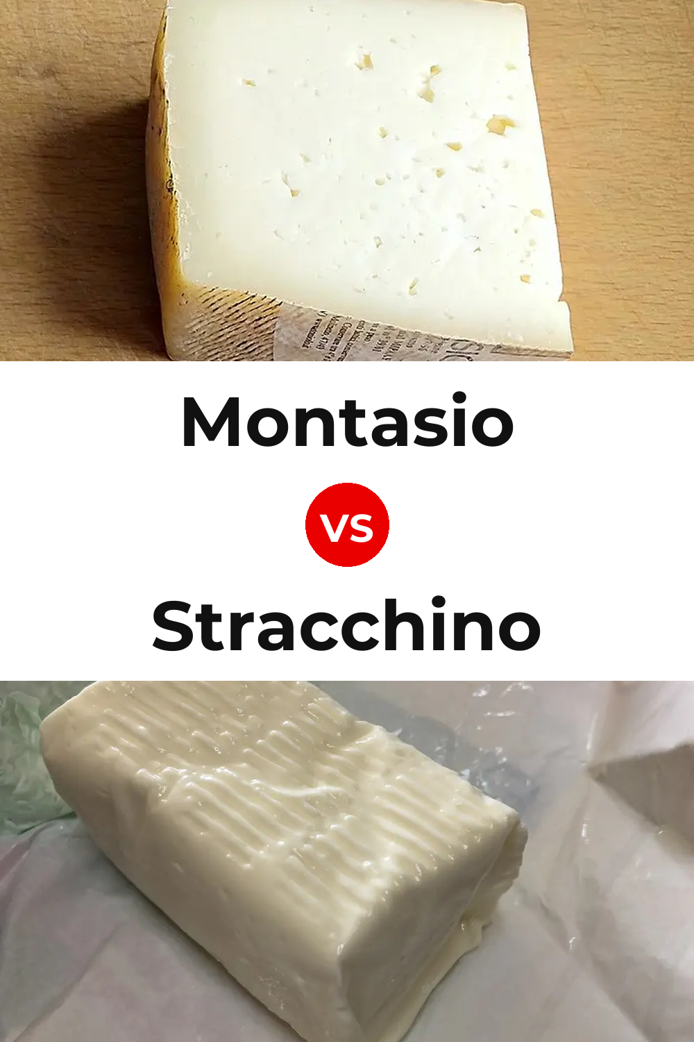 Montasio Cheese vs Stracchino Cheese Pinterest comparison