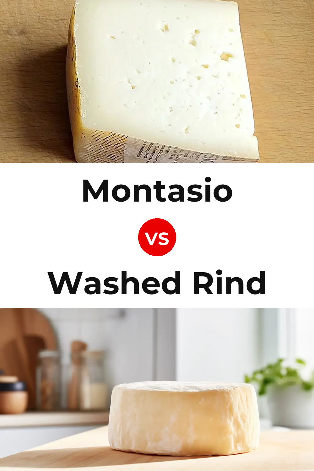 Montasio Cheese vs Washed Rind Cheese Pinterest comparison