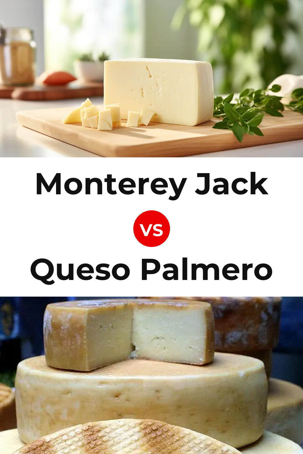 Monterey Jack Cheese vs Queso Palmero Pinterest comparison