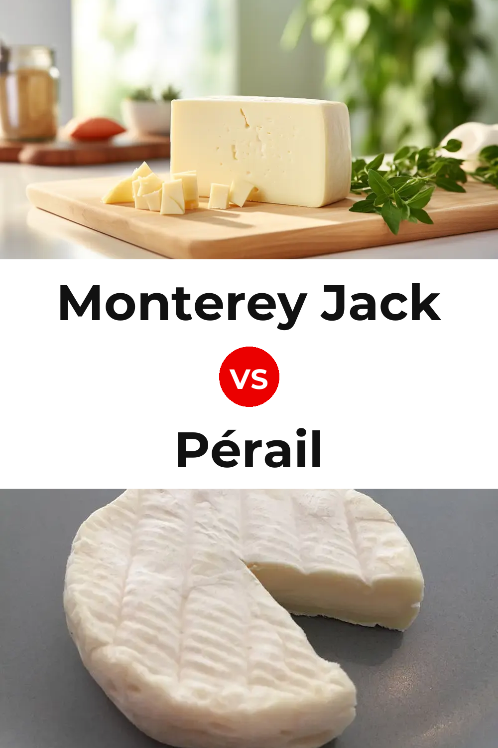 Monterey Jack Cheese vs Pérail Cheese Pinterest comparison