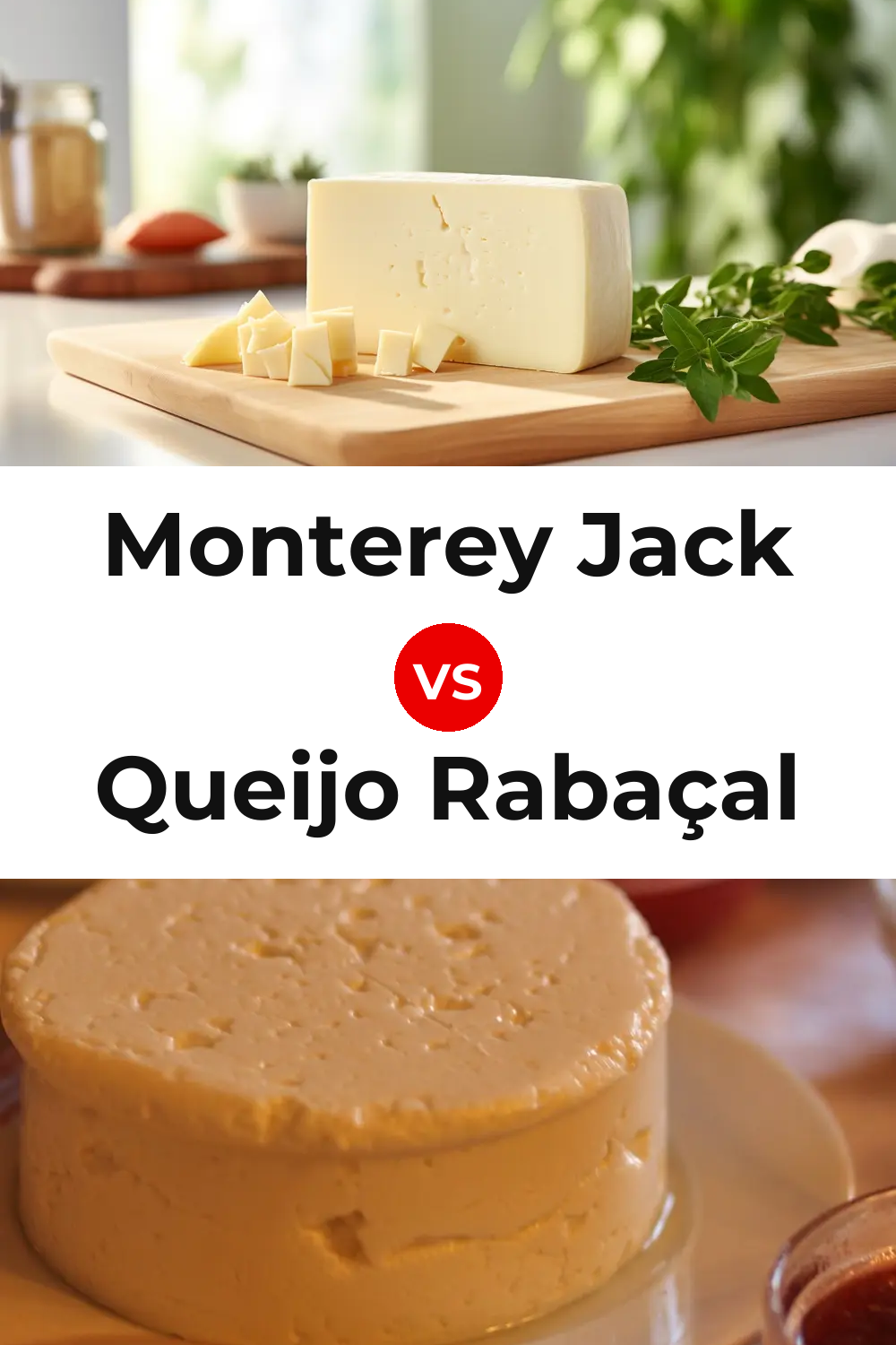 Monterey Jack Cheese vs Queijo Rabaçal Pinterest comparison