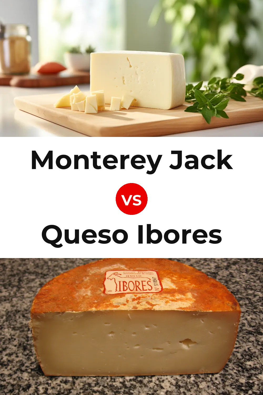 Monterey Jack Cheese vs Queso Ibores Pinterest comparison
