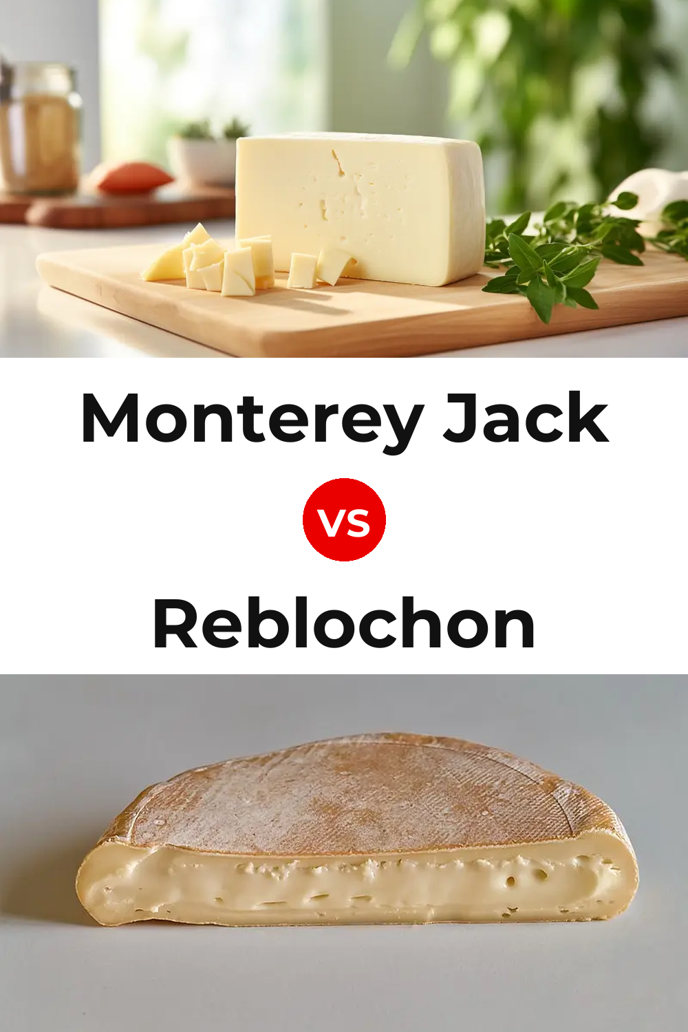 Monterey Jack Cheese vs Reblochon Cheese Pinterest comparison