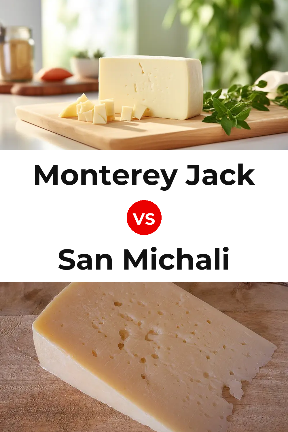 Monterey Jack Cheese vs San Michali Cheese Pinterest comparison