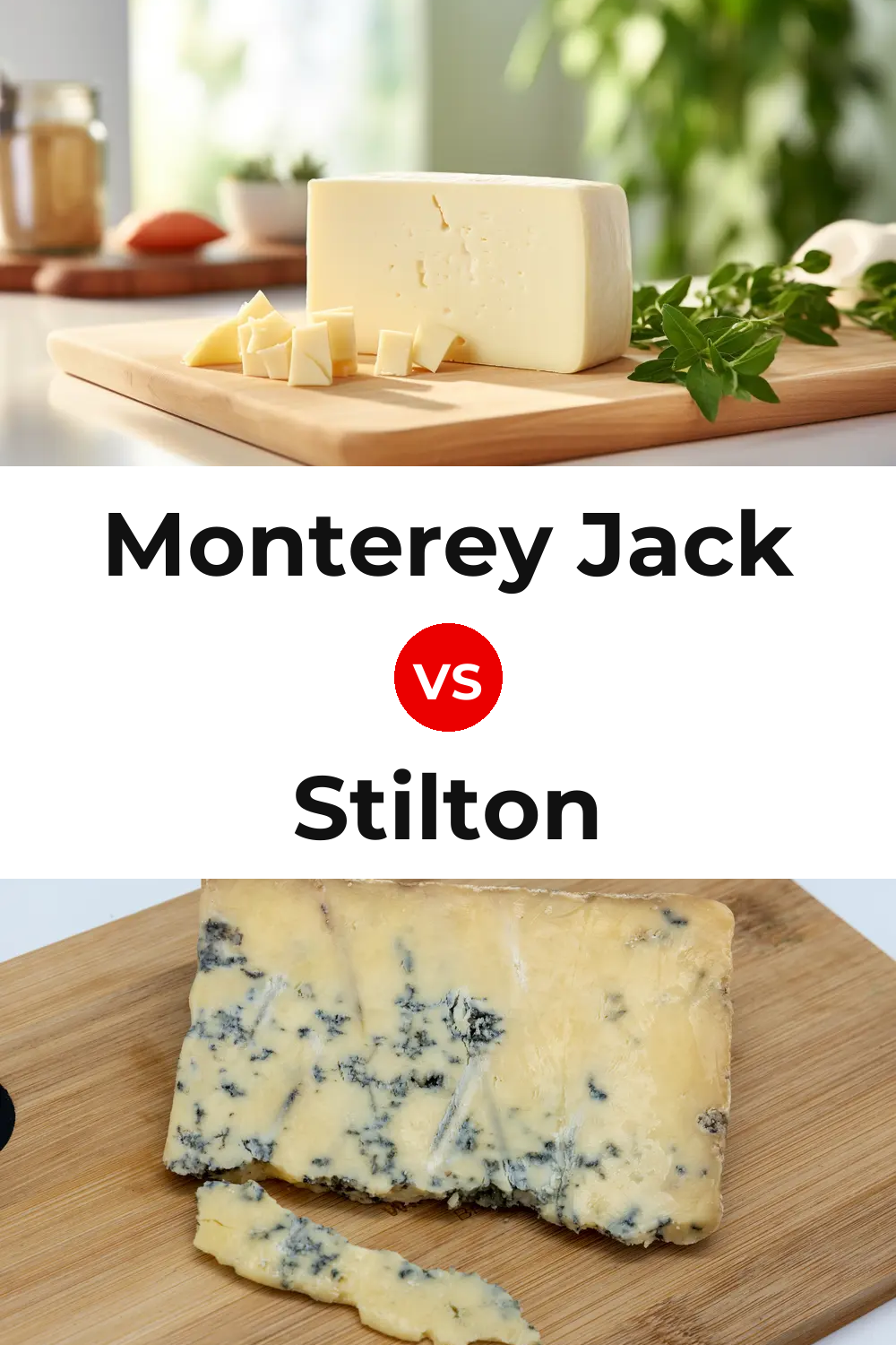 Monterey Jack Cheese vs Stilton Cheese Pinterest comparison