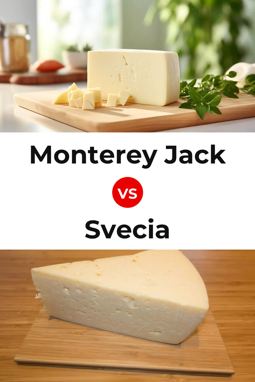 Monterey Jack Cheese vs Svecia Cheese Pinterest comparison
